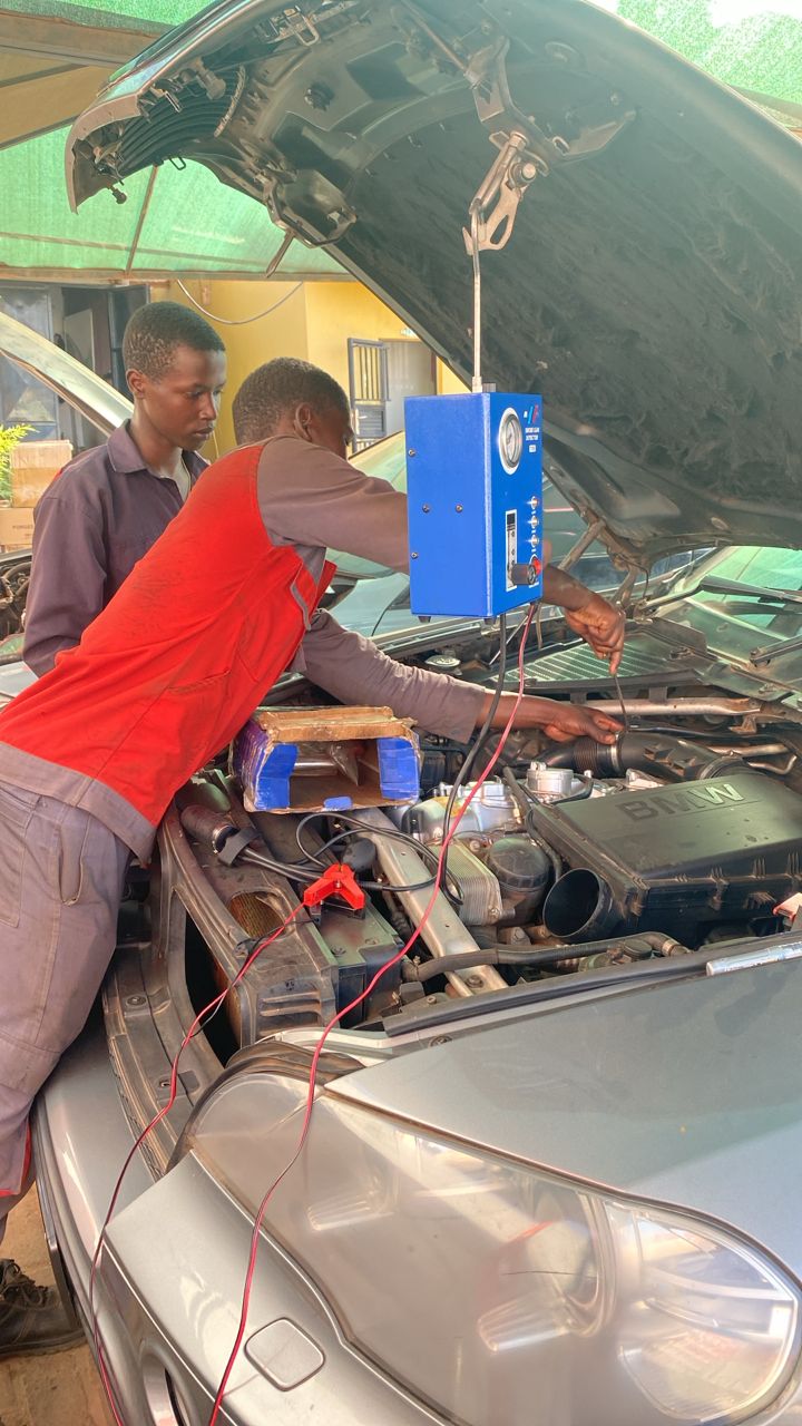 EVAP EVaporative Emissions Test - Auto Messiah Workshop Mechanics in Kampala
